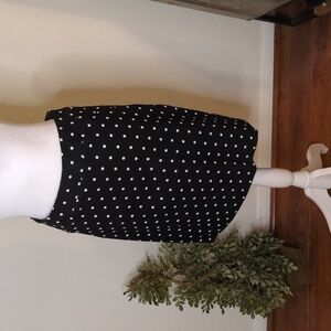 Limited Black Polka Dot Stretchy Skirt